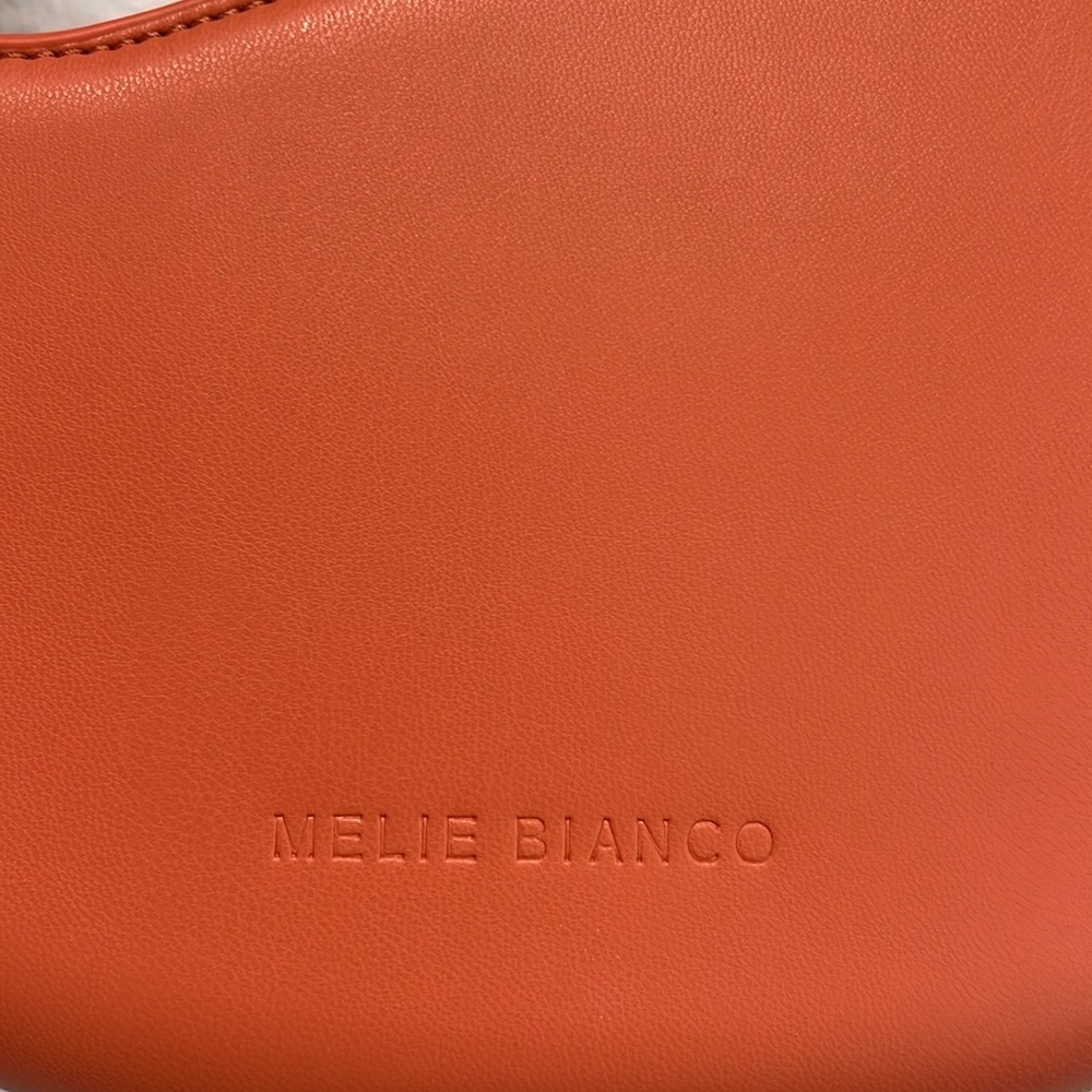 Melie Bianco | Jennie Recycled Vegan Crossbody Bag In Coral - Picture 3 of 10